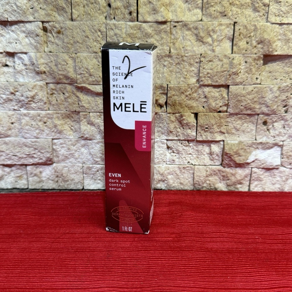 Mele Enhance Even Dark Spot Control Facial Serum for Melanin Rich Skin 1 oz